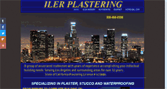 Desktop Screenshot of ilerplastering.com